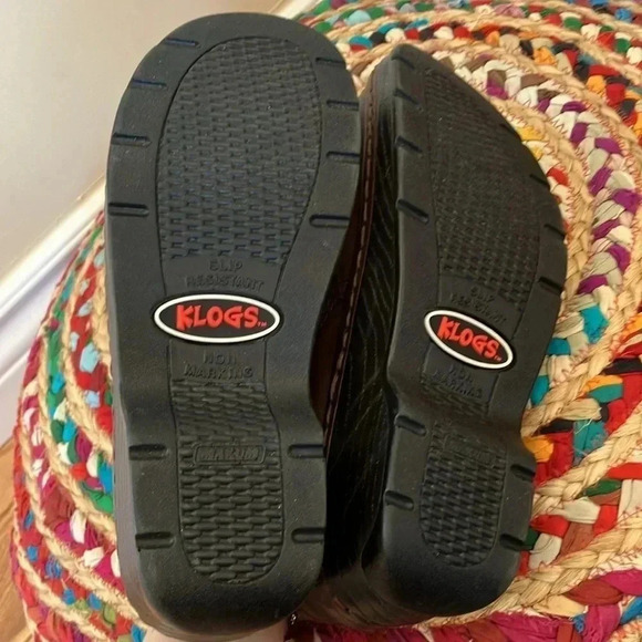 Klogs  brown leather clogs - Picture 6 of 7